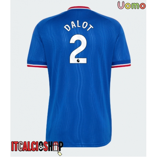 Manchester United Diogo Dalot #2 Seconda Maglia 2026-27 Manica Corta